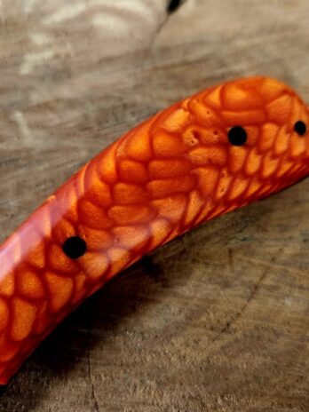 #6206 Stainless “Zen” Knife Blade with Orange Juma® Handle