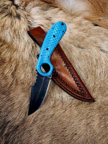 #6476 Stonewashed Skinner with Blue Juma® Handle