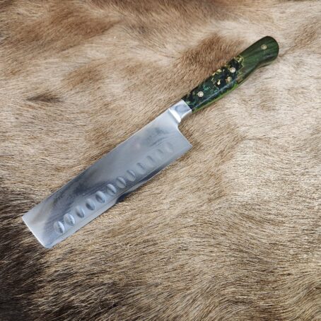 #6734 Damascus "Nakiri" Chef's Knife - Image 5