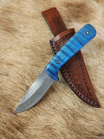 #6748 Raindrop Damascus Drop Point