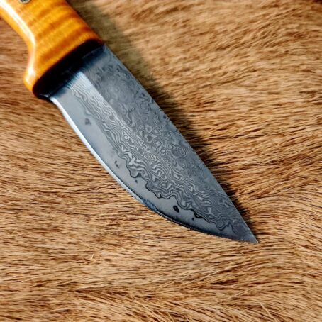 #6788 San Mai Damascus Drop Point - Image 3