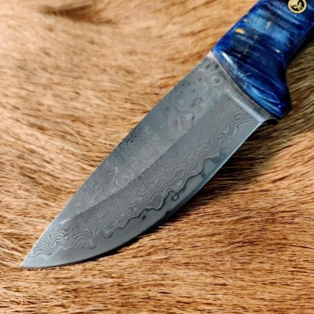 #6794 San Mai Damascus Drop Point - Image 4