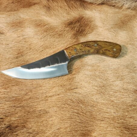 #6808 Camp Knife W Redwood Burl Handle - Image 5