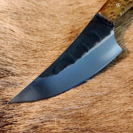 #6808 Camp Knife W Redwood Burl Handle - Image 3