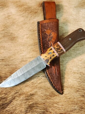 #6824 Damascus Hunter Skinner