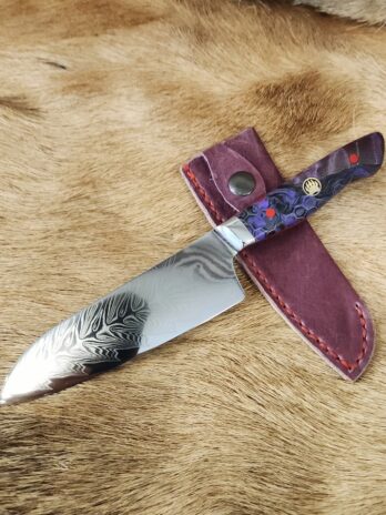 #6830 Santoku Damascus Chef's Knife