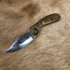 #6852 Stainless Hammered Hunter Skinner - Image 4
