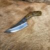 #6850 Camp Knife W Redwood Burl Handle - Image 4