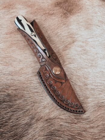 #6864 Stainless Hammered Hunter Skinner