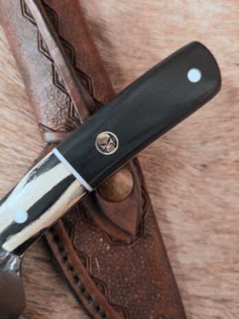 #6862 Stainless Hammered Hunter Skinner
