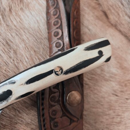 #6864 Stainless Hammered Hunter Skinner - Image 5