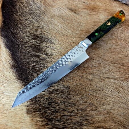 #6868 Hammered Utility Chef Knife - Image 3