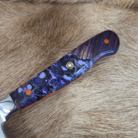 #6880 Damascus "Nakiri" Chef's Knife - Image 3