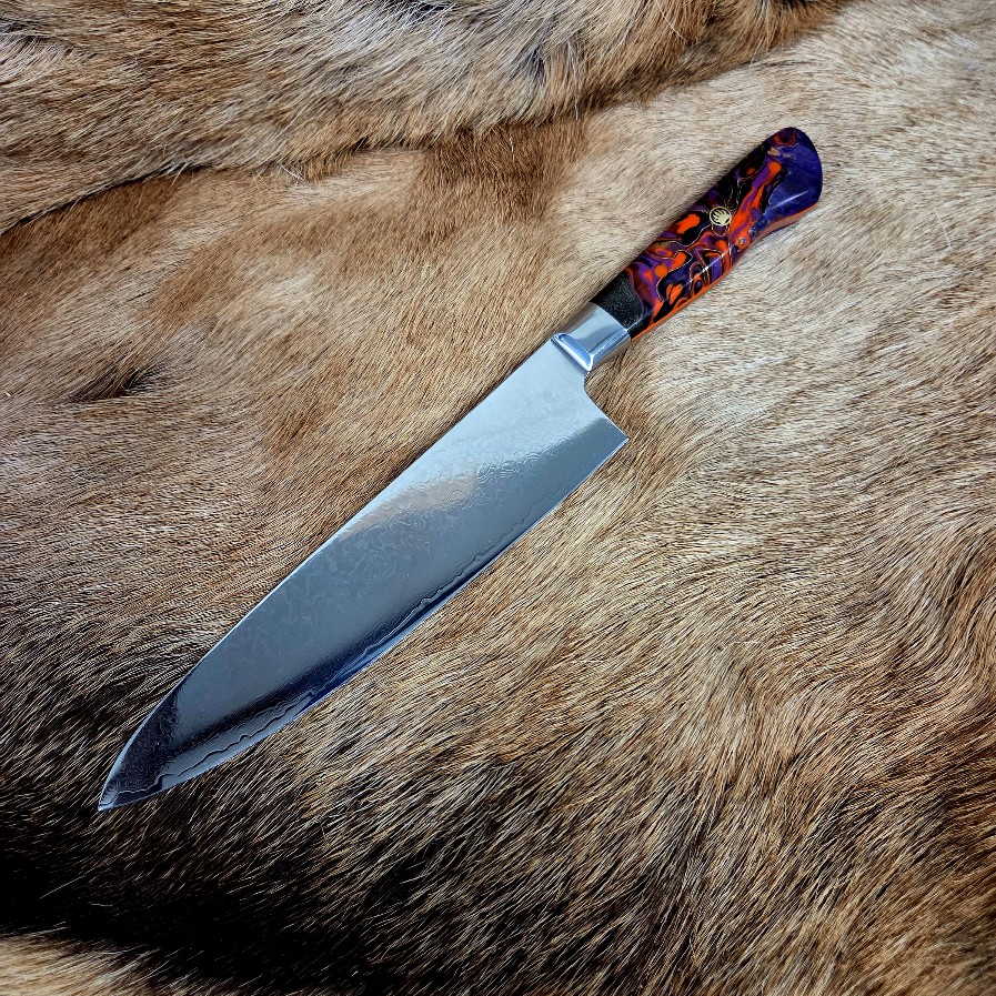 #6892 Damascus Gyuto Chef's Knife - Image 4