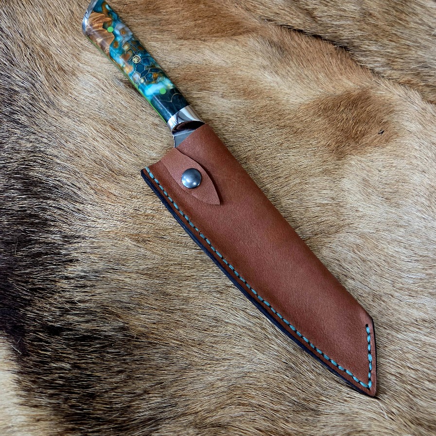 #6916 Kiritsuke Chef's Knife - Damascus - Image 5