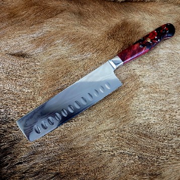 #6938 Damascus Nikiri Chef's Knife - Image 4