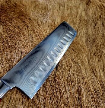 #6938 Damascus Nikiri Chef’s Knife