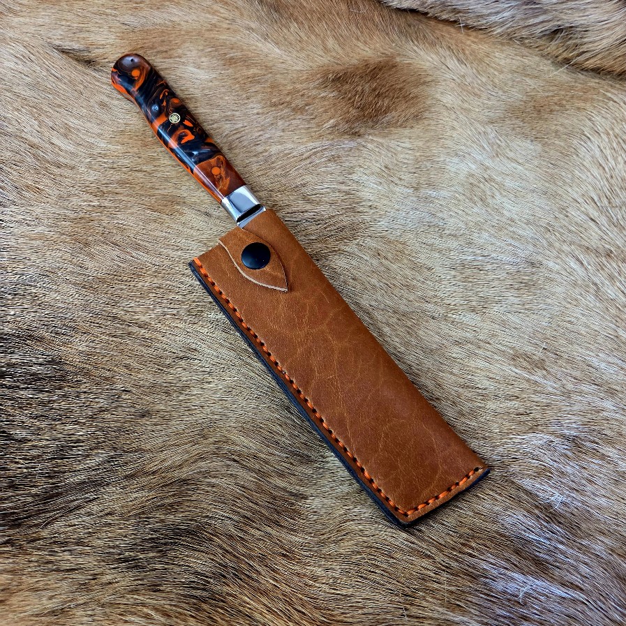 #6936 Damascus Nikiri Chef's Knife - Image 2