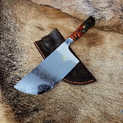 #6984 Large Damascus Chinese Cleaver