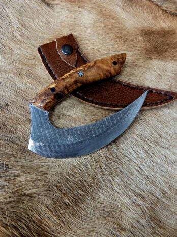 #7018 Beautiful Custom Damascus Ulu