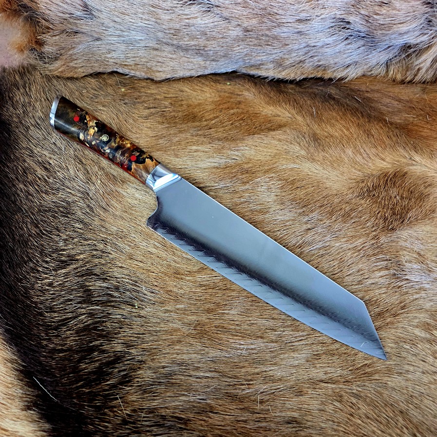 #7052 Kiritsuke Chef's Knife - Damascus - Image 5