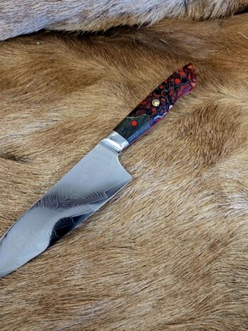 #7046 Damascus Santoku Chef’s Knife