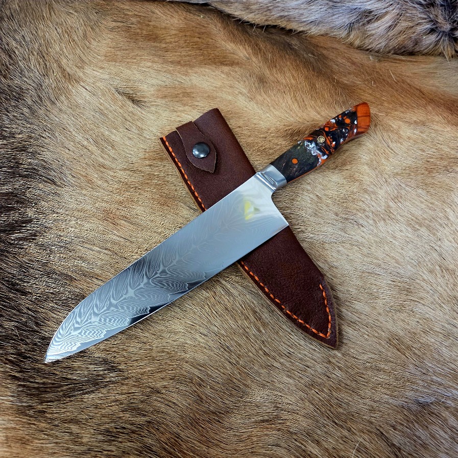 #7048 Damascus Gyuto Chef's Knife