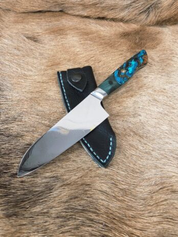 #7076 Damascus Santoku Chef’s Knife