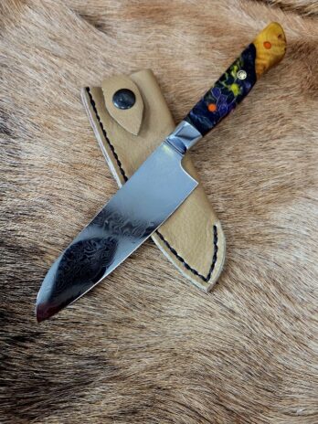 #7074 Damascus Santoku Chef’s Knife