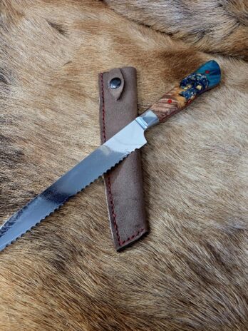 #7078 Damascus Bread Knife