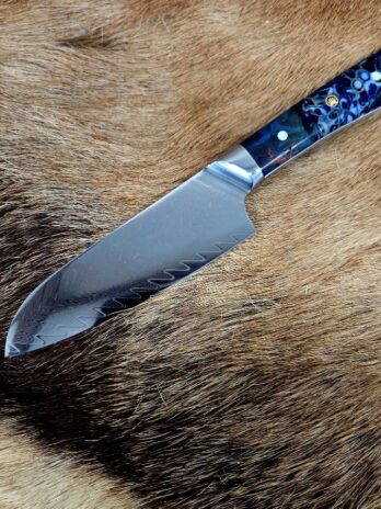 #7110 Damascus Santoku Chef’s Knife