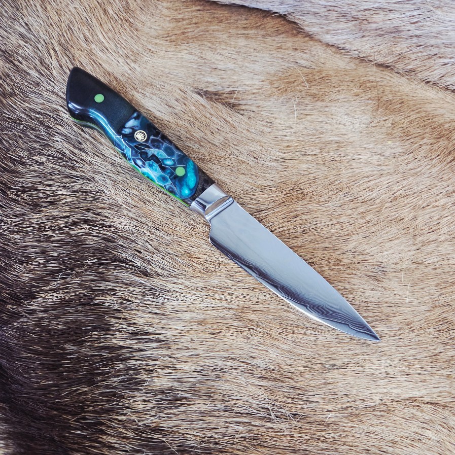 #7106 Damascus Paring Knife - Image 3