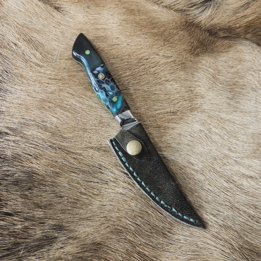 #7106 Damascus Paring Knife - Image 6