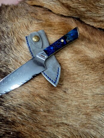#7118 Damascus Santoku Chef’s Knife