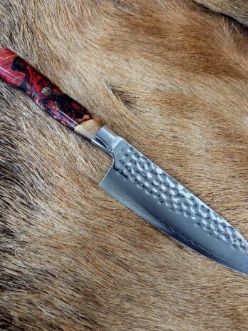 #7138 Hammered Santoku Chef’s Knife