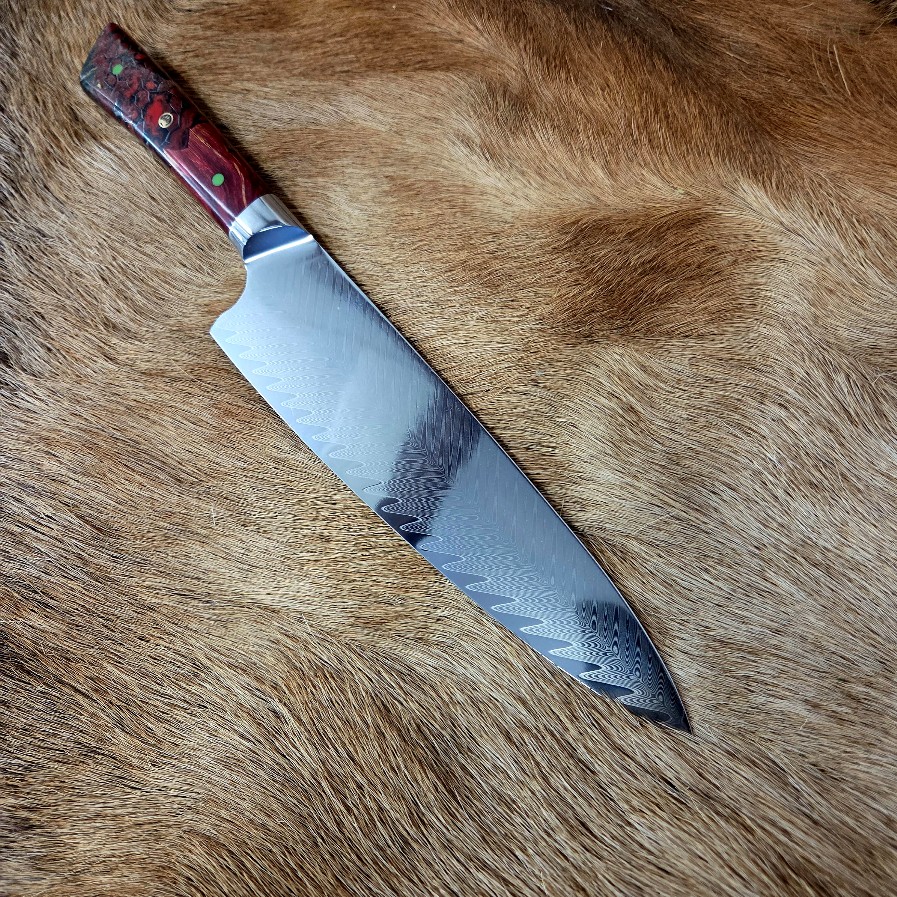 #7158 Damascus Gyuto Chef's Knife - Image 3