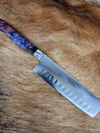 #7160 Damascus Nakiri Chef’s Knife