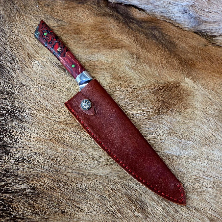 #7158 Damascus Gyuto Chef's Knife - Image 2