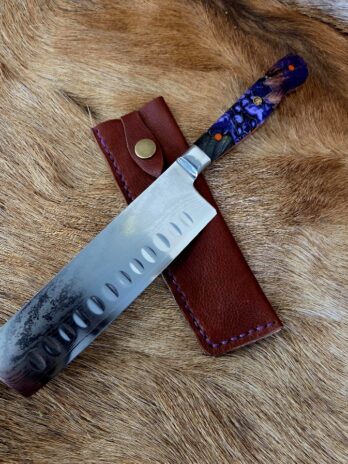 #7160 Damascus Nakiri Chef’s Knife