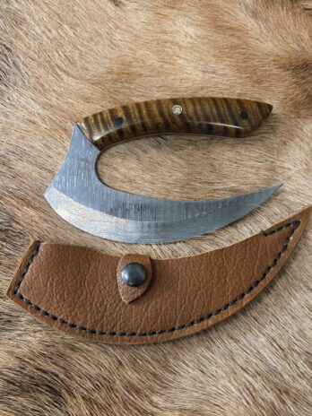 #7204 Ergonomic Damascus Ulu