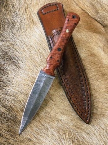 #7198 Damascus Double Edge Dagger