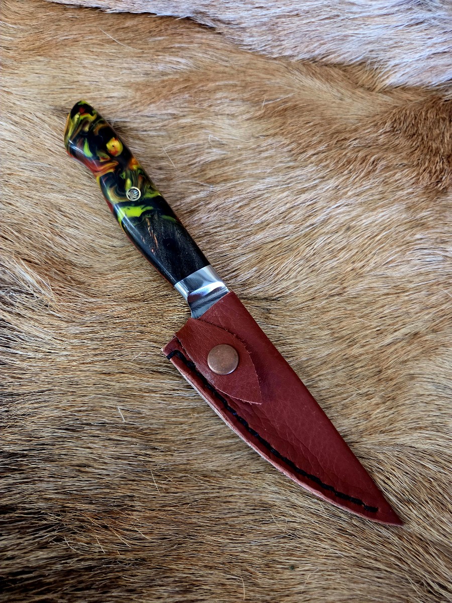 #7278 Damascus Paring Knife - Image 3