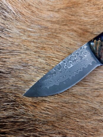 #7284 Damascus Drop Point Knife