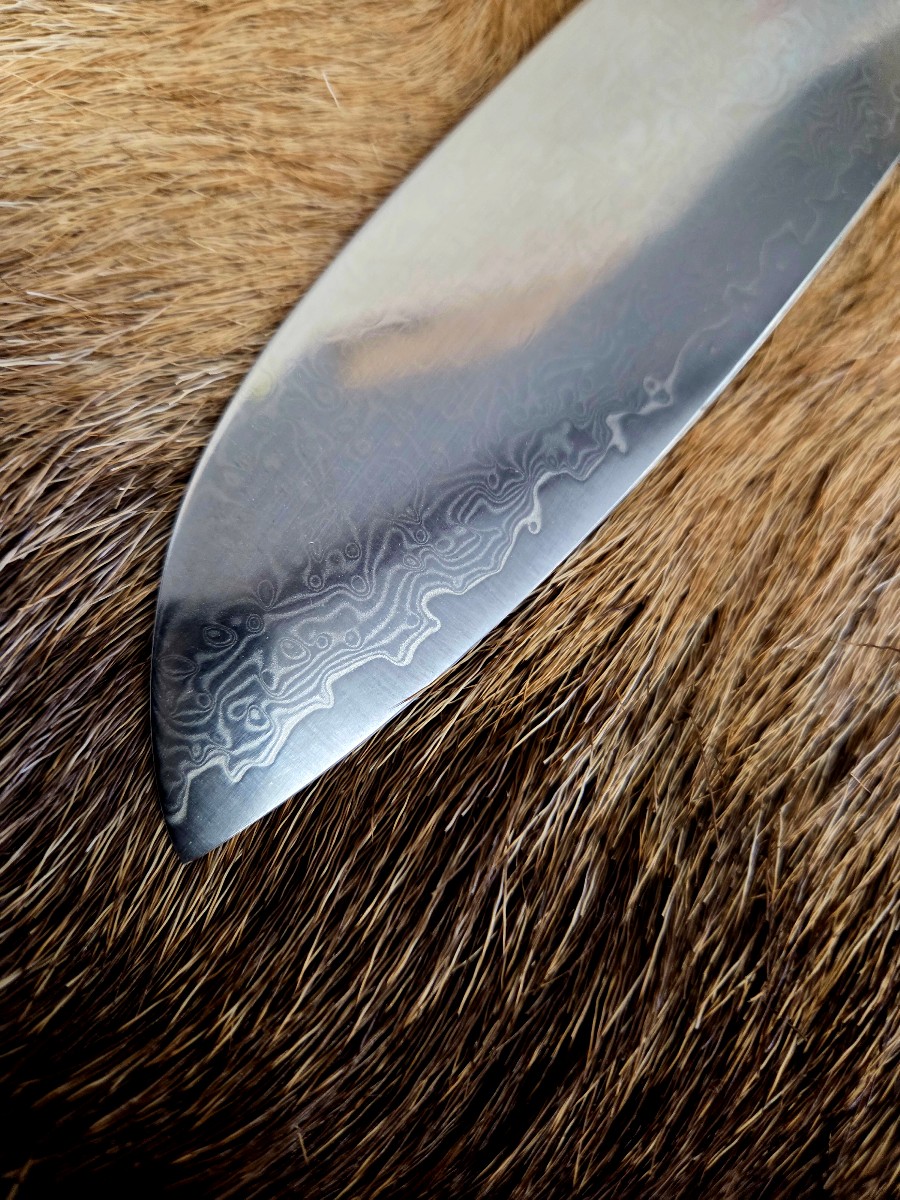 #7292 Damascus Santoku Chef's Knife - Image 2